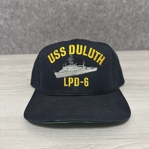 Vintage California Headwear USS Duluth LPD-6 Men's Snapback Hat Made In USA